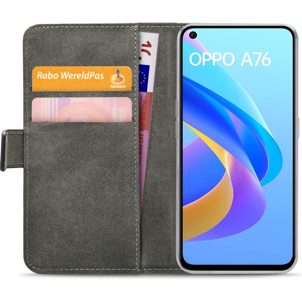 Mobilize Classic Gelly Wallet Book Case Oppo A76 4G/A96 4G Black - Afbeelding 4
