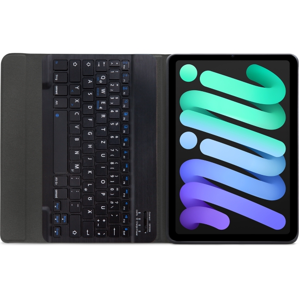 Mobilize Detachable Bluetooth Keyboard Case Apple Ipad Mini 6 (2021)/Mini (2024) Black Qwertz - Afbeelding 4