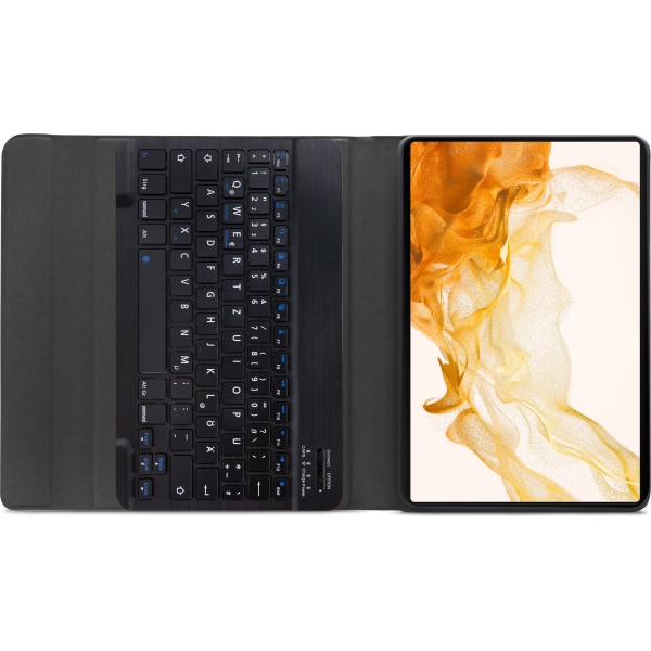 Mobilize Detachable Bluetooth Keyboard Case Samsung Galaxy Tab S7/S8 11 Black Qwertz - Afbeelding 4