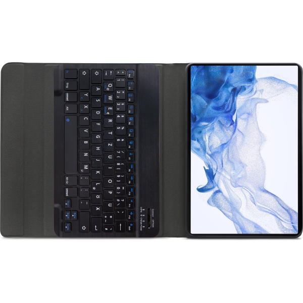 Mobilize Detachable Bluetooth Keyboard Case Samsung Galaxy Tab S7+/S8+ 12.4 Black Qwertz - Afbeelding 4