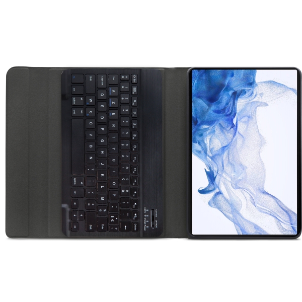 Mobilize Detachable Bluetooth Keyboard Case Samsung Galaxy Tab S7+/S8+ 12.4 Black Azerty - Afbeelding 4