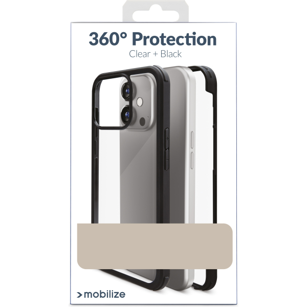 Mobilize Tempered Glass 360 Protection Case Apple Iphone 14 Pro Black - Afbeelding 8