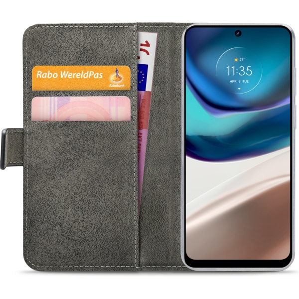 Mobilize Classic Gelly Wallet Book Case Motorola Moto G42 Black - Afbeelding 4