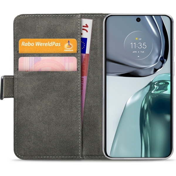 Mobilize Classic Gelly Wallet Book Case Motorola Moto G62 5G Black - Afbeelding 4