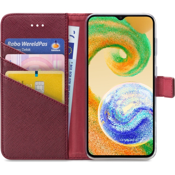 My Style Flex Wallet For Samsung Galaxy A04S Bordeaux - Afbeelding 3