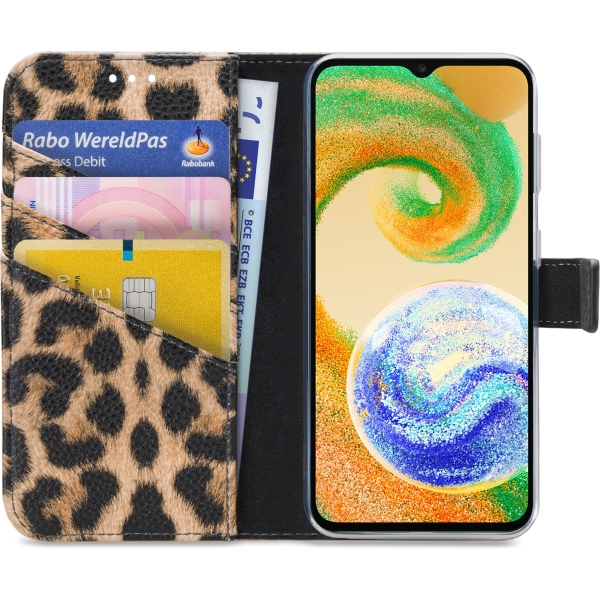 My Style Flex Wallet For Samsung Galaxy A04S Leopard - Afbeelding 3