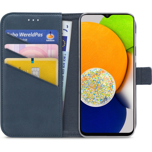 My Style Flex Wallet For Samsung Galaxy A03 Ocean Blue - Afbeelding 3