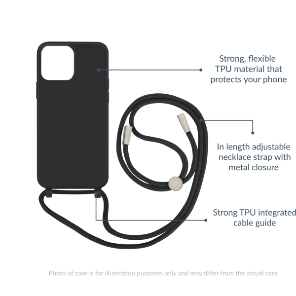 Mobilize Lanyard Gelly Case For Apple Iphone 13 Pro Black - Afbeelding 5