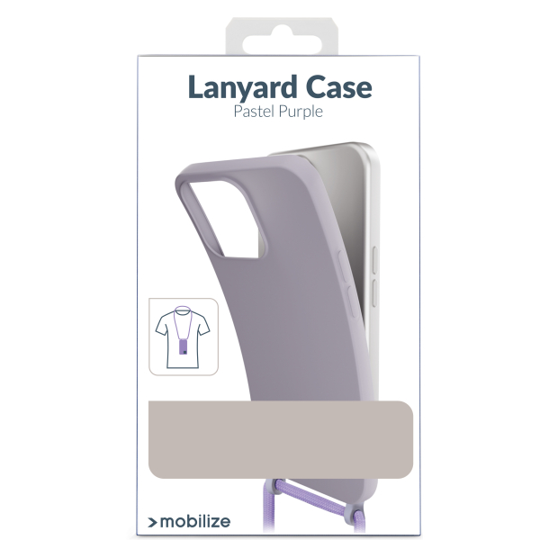 Mobilize Lanyard Gelly Case For Apple Iphone 13 Pastel Purple - Afbeelding 10