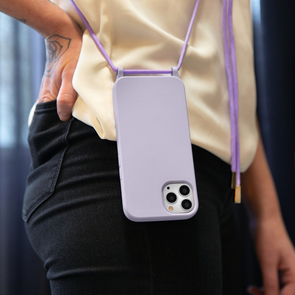 Mobilize Lanyard Gelly Case For Apple Iphone 13 Mini Pastel Purple - Afbeelding 9