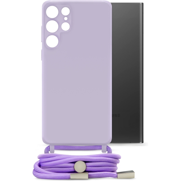 Mobilize Lanyard Gelly Case For Samsung Galaxy S22 Ultra 5G Pastel Purple
