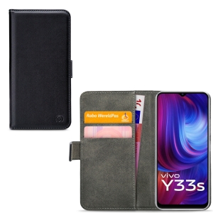 Mobilize Classic Gelly Wallet Book Case Vivo Y33S Black