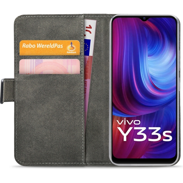 Mobilize Classic Gelly Wallet Book Case Vivo Y33S Black - Afbeelding 4