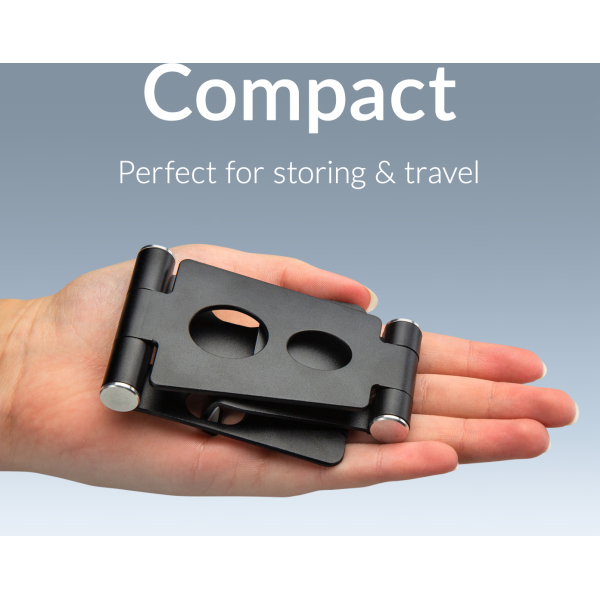 Mobilize Foldable Aluminium Phone Holder Black - Afbeelding 6