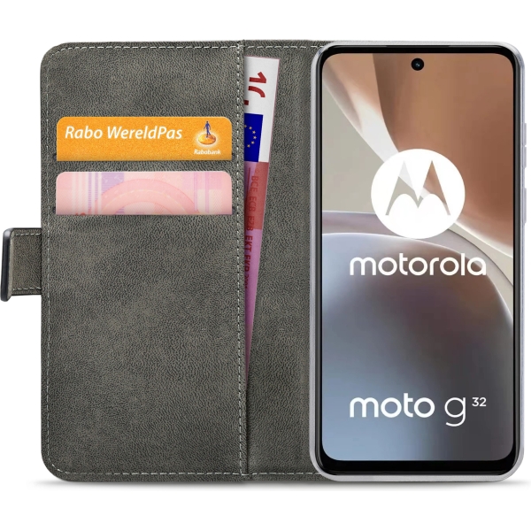 Mobilize Classic Gelly Wallet Book Case Motorola Moto G32 Black - Afbeelding 3