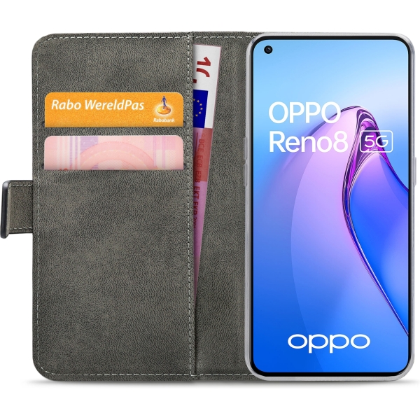 Mobilize Classic Gelly Wallet Book Case Oppo Reno8 5G Black - Afbeelding 3