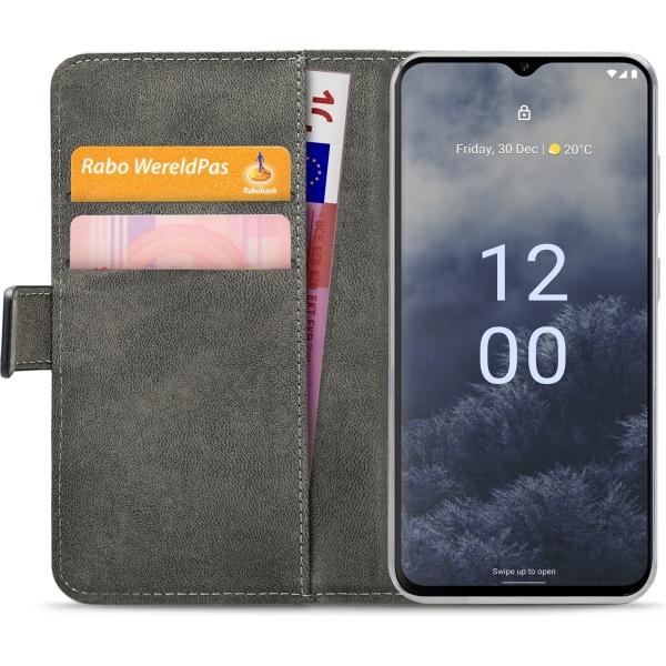 Mobilize Classic Gelly Wallet Book Case Nokia G60 5G Black - Afbeelding 3