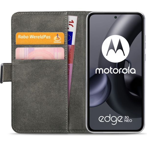 Mobilize Classic Gelly Wallet Book Case Motorola Edge 30 Neo Black - Afbeelding 3
