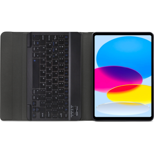 Mobilize Detachable Bluetooth Keyboard Case Apple Ipad 10.9 (2022)/Ipad 11 (2025) Black Qwerty - Afbeelding 4
