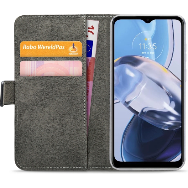 Mobilize Classic Gelly Wallet Book Case Motorola Moto E22 4G/E22I 4G Black - Afbeelding 3