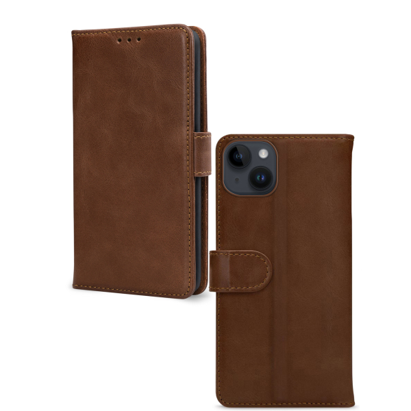 Mobilize Leather Wallet Apple Iphone 14 Plus Brown - Afbeelding 2