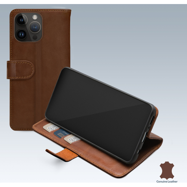 Mobilize Leather Wallet Apple Iphone 14 Pro Max Brown