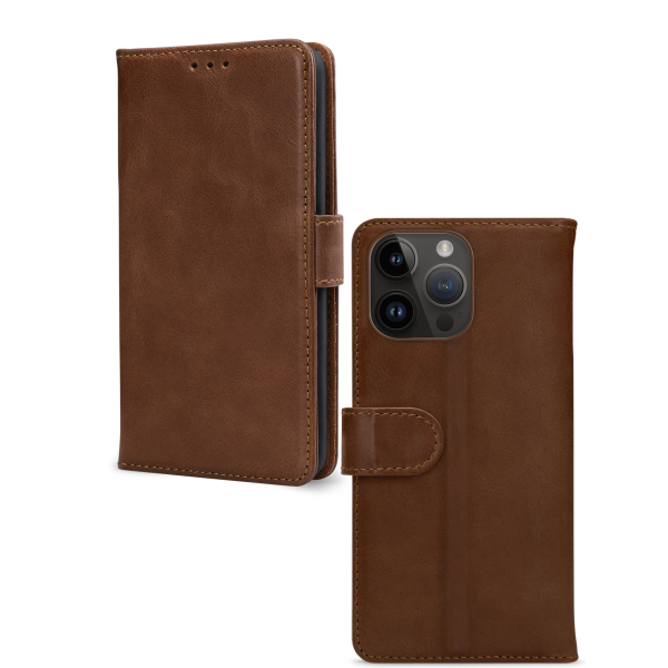 Mobilize Leather Wallet Apple Iphone 14 Pro Max Brown - Afbeelding 2
