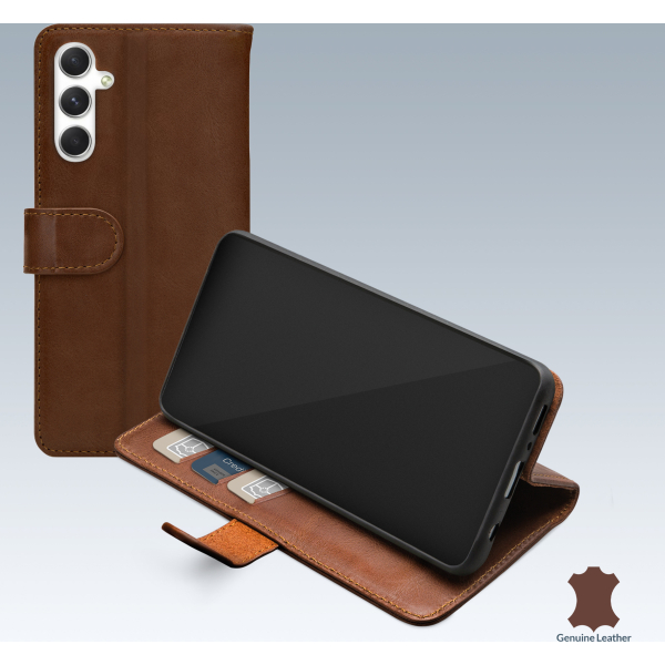 Mobilize Leather Wallet Samsung Galaxy A34 5G Brown