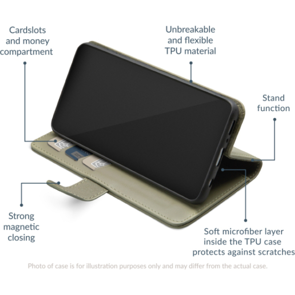 Mobilize Premium Gelly Wallet Book Case Samsung Galaxy S22 5G Green - Afbeelding 5