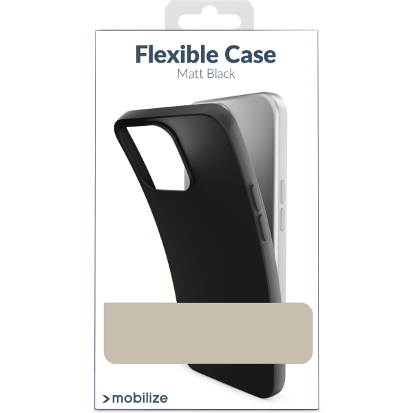 Mobilize Rubber Gelly Case Samsung Galaxy S23 Ultra 5G Matt Black - Afbeelding 5