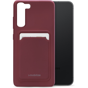 Mobilize Rubber Gelly Card Case Samsung Galaxy S23 5G Matt Bordeaux