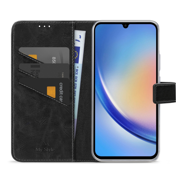 My Style Flex Wallet For Samsung Galaxy A34 5G Black - Afbeelding 3