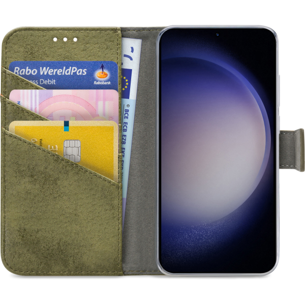 My Style Flex Wallet For Samsung Galaxy S23 5G Olive - Afbeelding 3