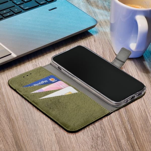 My Style Flex Wallet For Samsung Galaxy S23 5G Olive - Afbeelding 4