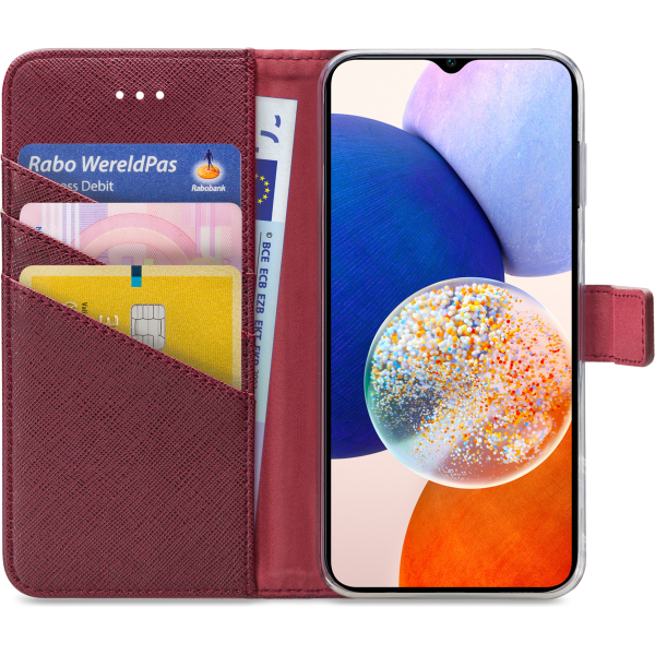 My Style Flex Wallet For Samsung Galaxy A14 5G Bordeaux - Afbeelding 3