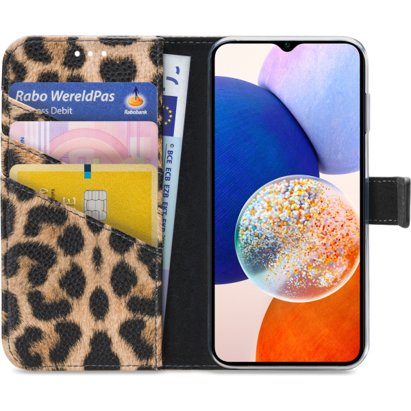My Style Flex Wallet For Samsung Galaxy A14 5G Leopard - Afbeelding 3