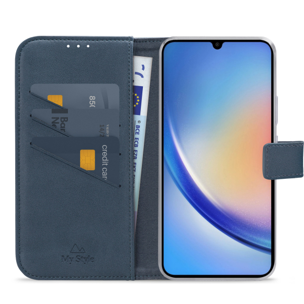 My Style Flex Wallet For Samsung Galaxy A34 5G Ocean Blue - Afbeelding 3