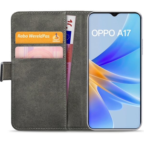 Mobilize Classic Gelly Wallet Book Case Oppo A17 Black - Afbeelding 4