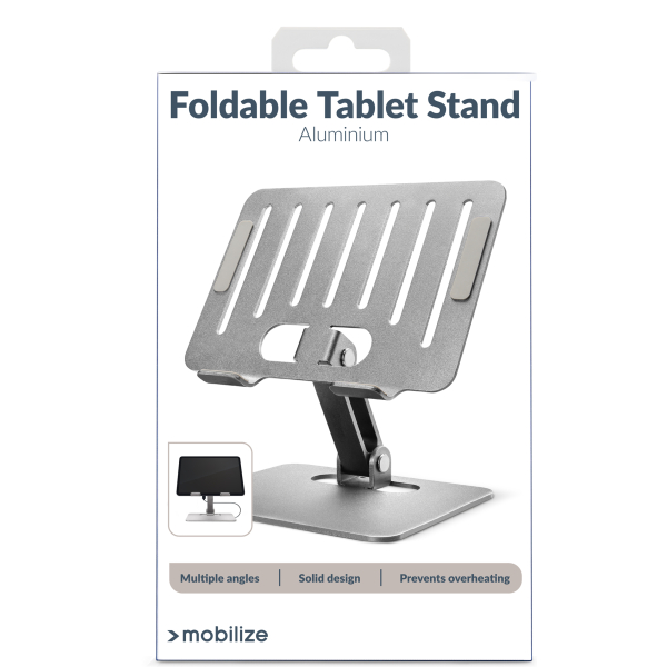Mobilize Foldable Aluminium Tablet Stand Silver - Afbeelding 9
