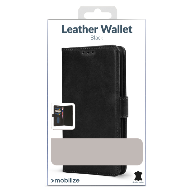 Mobilize Leather Wallet Samsung Galaxy A13 4G Black - Afbeelding 6
