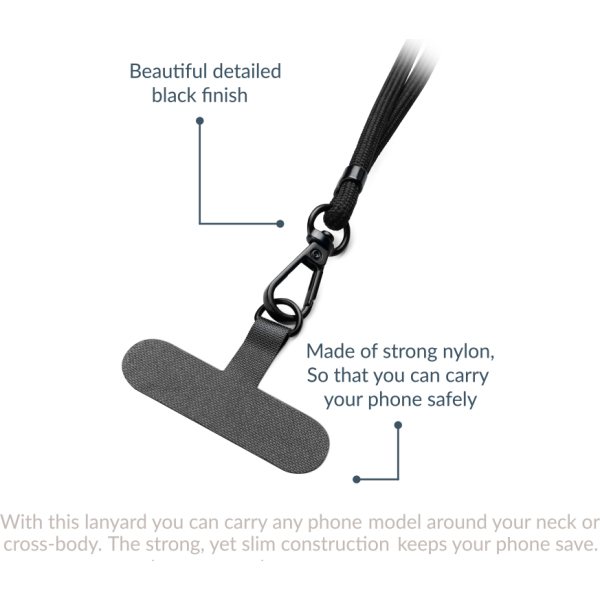 Mobilize Nylon Lanyard Black - Afbeelding 4