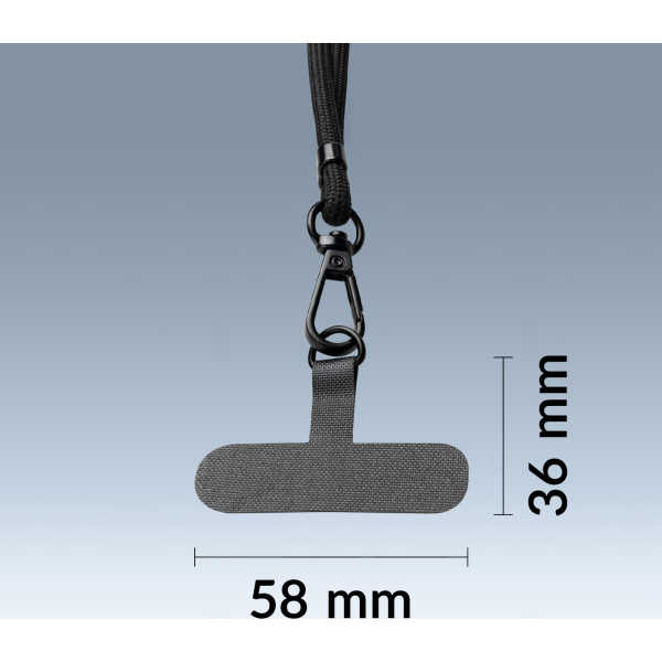 Mobilize Nylon Lanyard Blue - Afbeelding 3