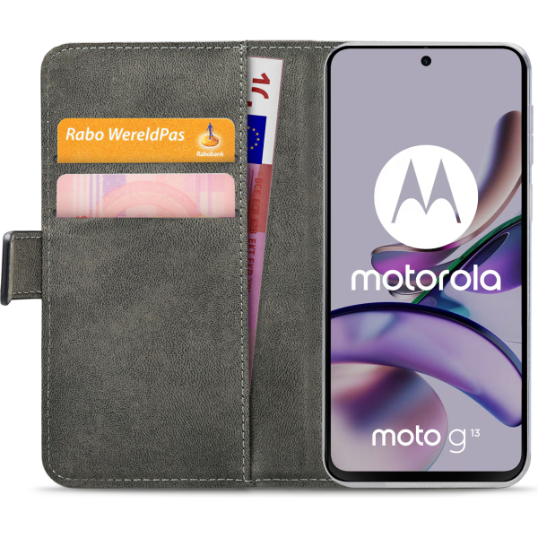 Mobilize Classic Gelly Wallet Book Case Motorola Moto G13 4G/G23 4G Black - Afbeelding 4