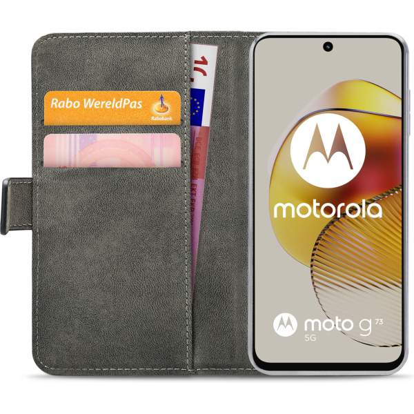 Mobilize Classic Gelly Wallet Book Case Motorola Moto G73 5G Black - Afbeelding 4