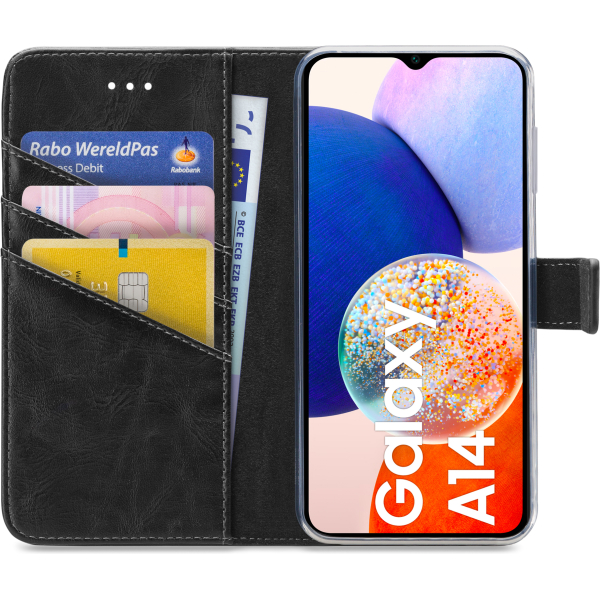 My Style Flex Wallet For Samsung Galaxy A14 4G/5G Black - Afbeelding 3