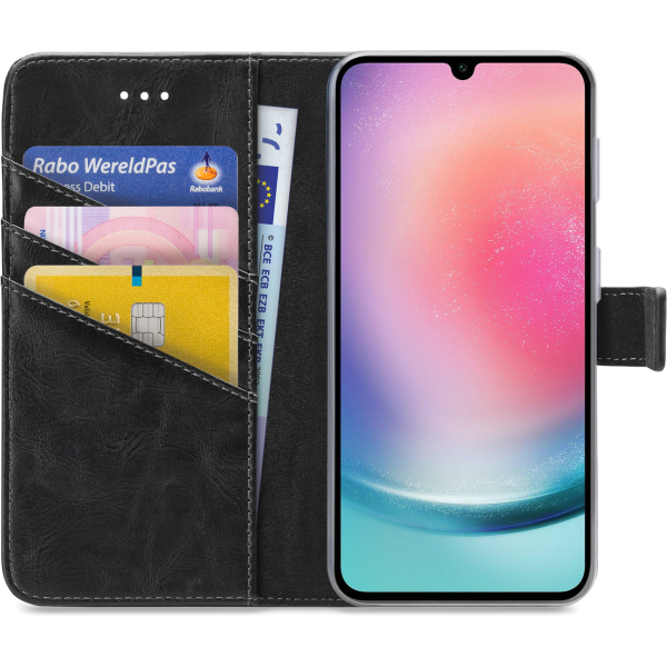 My Style Flex Wallet For Samsung Galaxy A24 4G Black - Afbeelding 3