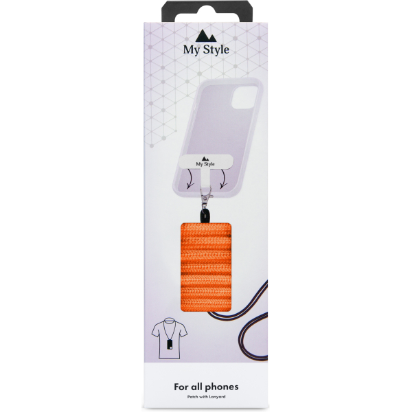 My Style Smartphone Lanyard Orange - Afbeelding 6