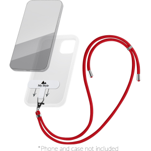 My Style Smartphone Lanyard Red