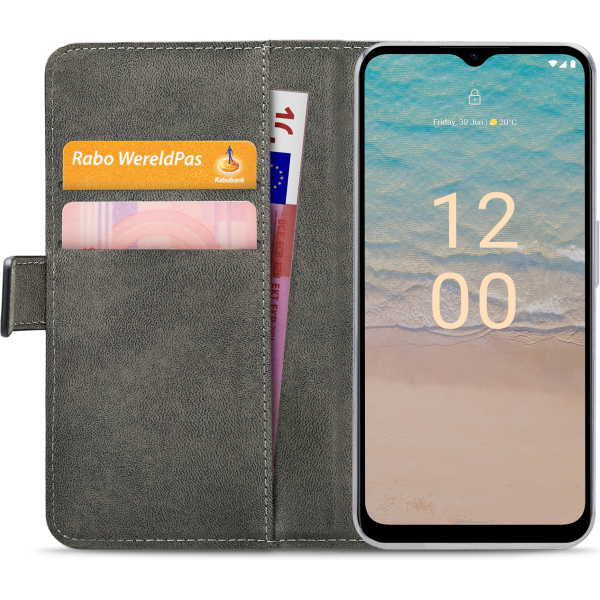Mobilize Classic Gelly Wallet Book Case Nokia G22 4G Black - Afbeelding 4