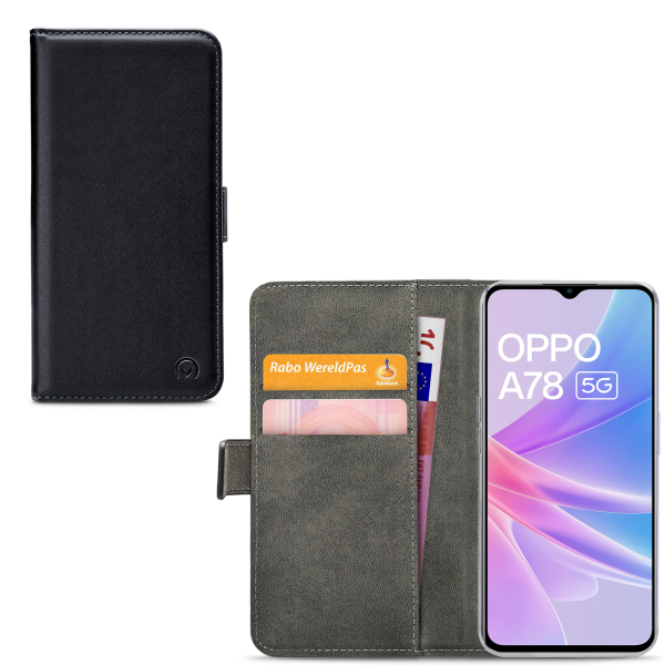 Mobilize Classic Gelly Wallet Book Case Oppo A78 5G Black